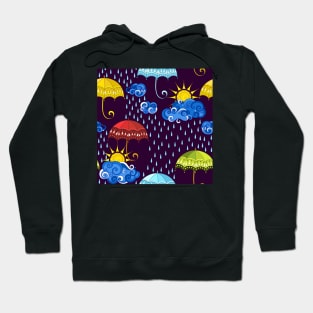 Fairytale Weather Forecast Large Scale Print Hoodie